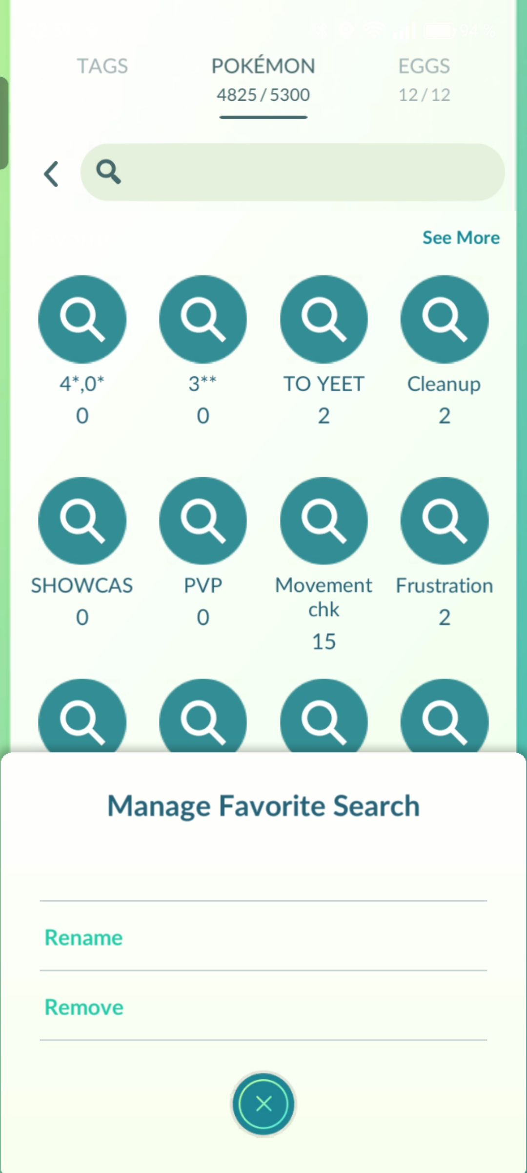 Rename search