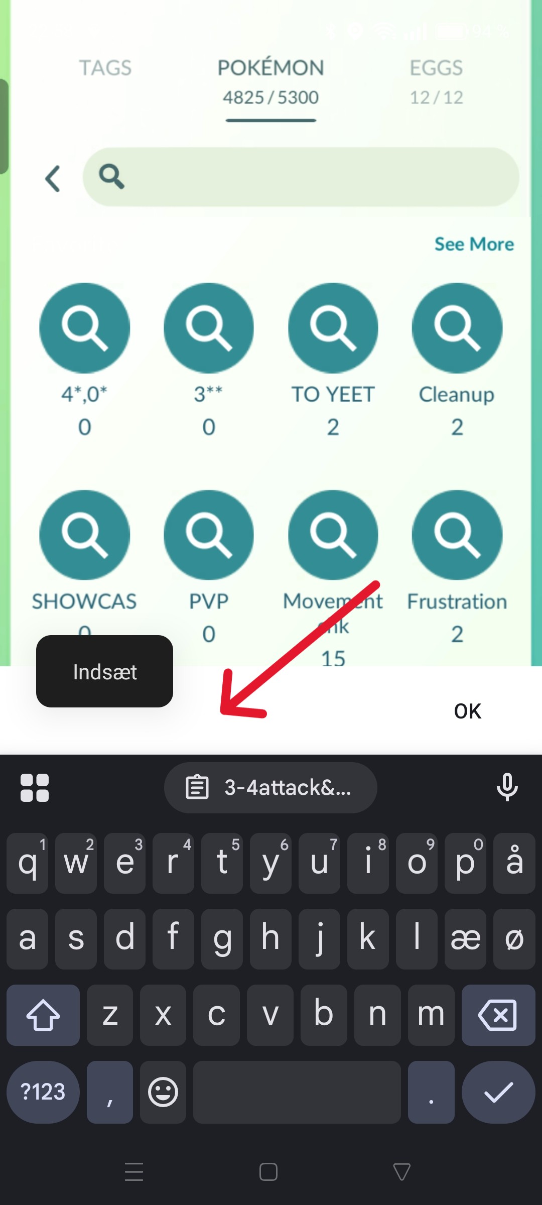 Paste search